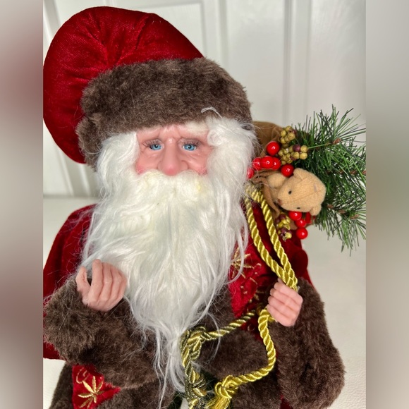 Santa Old World Father Christmas Bendable Legs - Picture 5 of 6